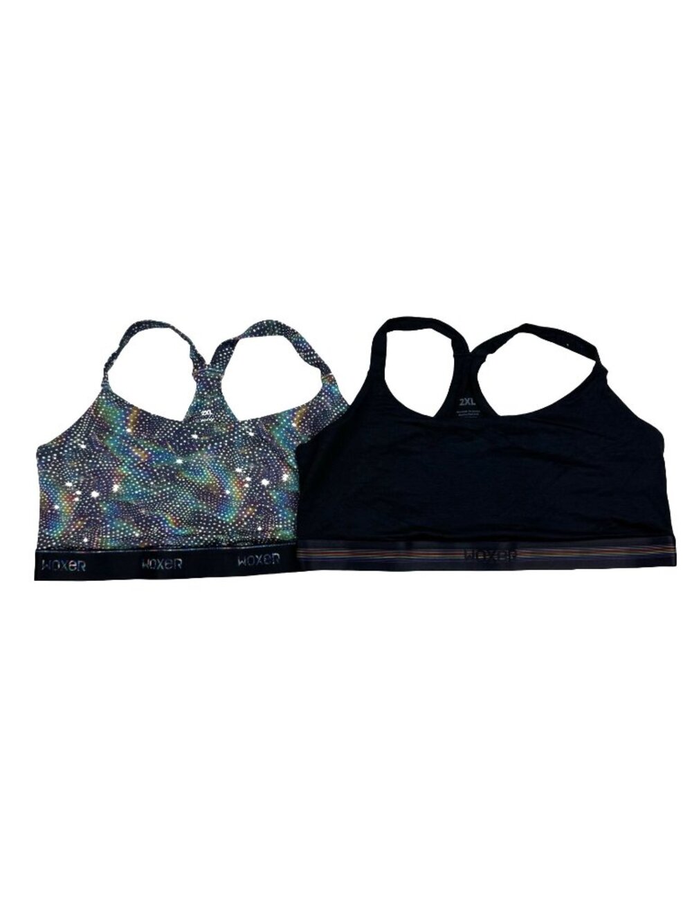 NEW Woxer Icon Pride Womens Sports Bra Activewear Top • 2XL • Lot of 2